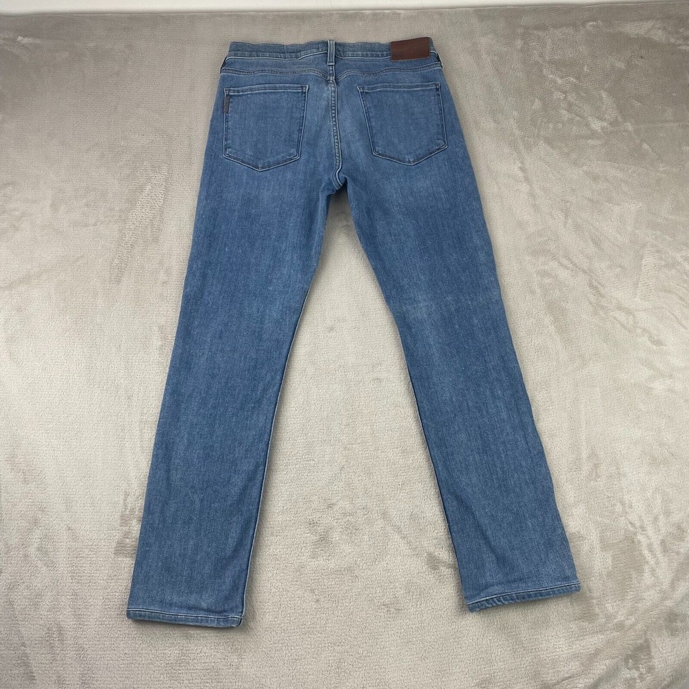 PAIGE Federal Jeans Men 31x29 Vinton Blue Slim Straight‎ Fit Denim Designer $200 - Picture 4 of 9